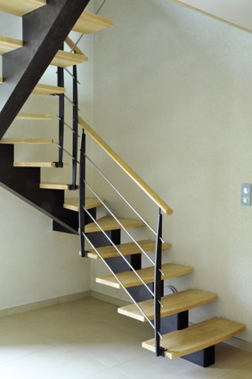 Maison passive Auray, Passivéo, escalier