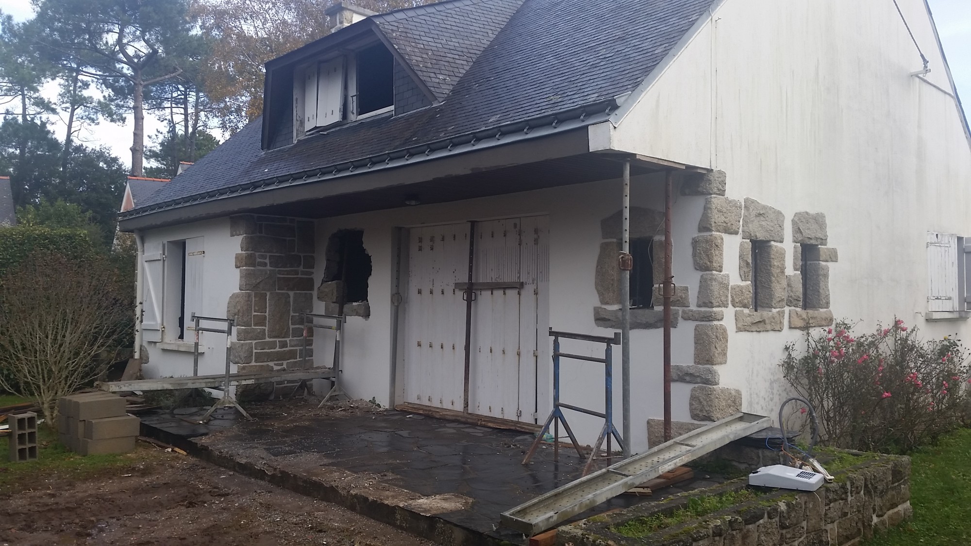 Rénovation maison Carnac, Passivéo, ancienne façade